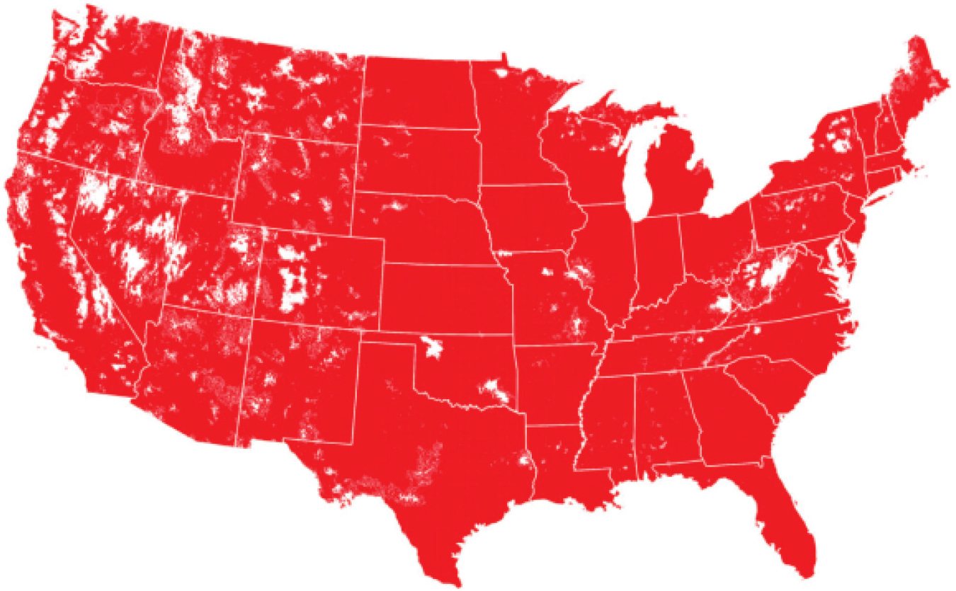 Silvercell nationwide coverage map