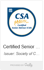 Certified Senior Advisor (CSA) badge provided by Credly